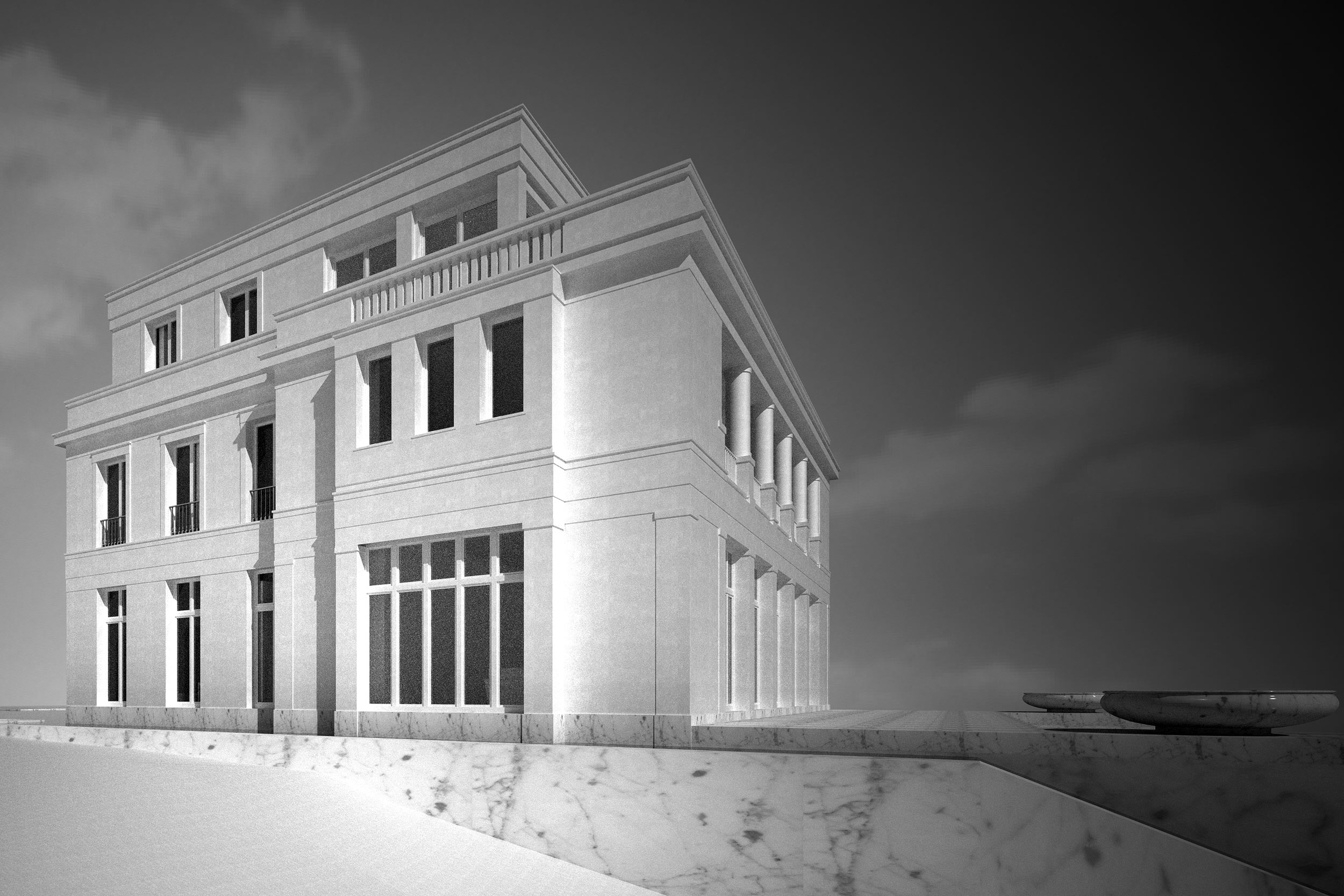 Die Anordnung der Altbaufenster erzeugen eine proportionierter Harmonie Die Anordnung der Altbaufenster erzeugen eine proportionierter Harmonie