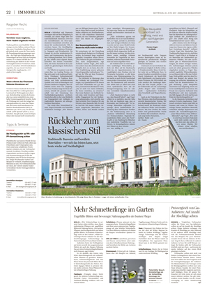 Presseartikel Villa im klassischen Stil von Carsten Vogel - Berliner Morgenpost - Gute Bauqualität amortisiert sich langfristig.
