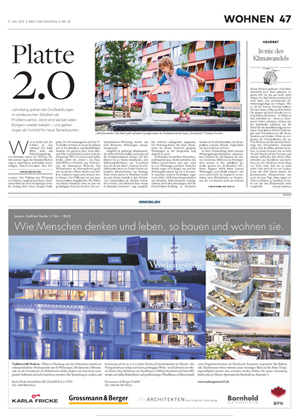 Städte bauen wie Autos! Zur Sanierung von Trabantenstädten - Statement in der Welt am Sonntag