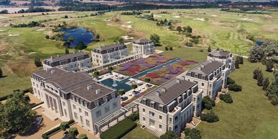 Golf- und Country Club mit Landschaftsgarten in Strand- und Meernähe