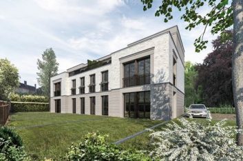 Die Typologie der Townhouses am Müggelsee greift die Dimension der umgebenden Baustrukturen auf.
